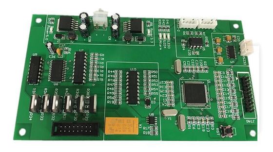 مجموعة SMT PCB العليا / السفلية مع 1OZ النحاس الأخضر / الأحمر 4mil المسافة