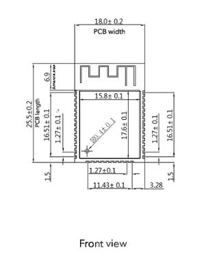 Microprocesador del circuito integrado del módulo del módulo de comunicación del módulo ESP32 de Wifi 4G 5G