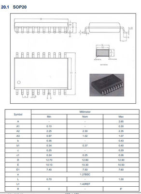 De Flits256bytes RAM 320Bytes Aanraking RAM van de CMS89FT73xeeprom IC SPAANDER 16MHz 8K